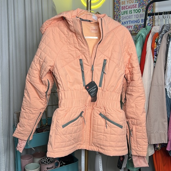 Free People Movement NWT All Prepped Winterwelon Ski Jacket Medium Pockets Hood - Picture 4 of 15